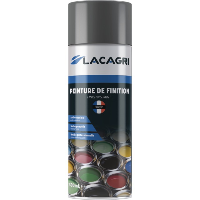 Peinture de Finition Gris Evrard Aerosol 400ML Lacagri référence fournisseur 257863